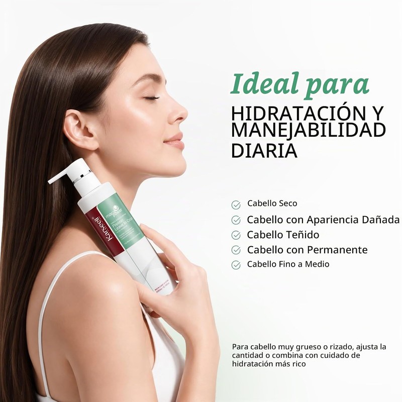Karseell Crema Proteica Reparadora Acondicionador Sin Enjuague 6.78 fl.oz