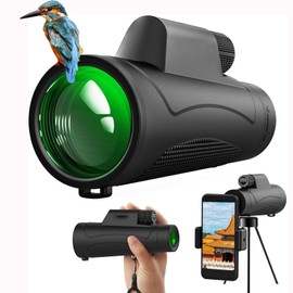 Monocular Telescope，MOCANIO 10X42 Lightweight Monoculars for Adults High Powered Portable Telescope Waterproof Monoculars -BAK4 Prism FMC for Bird Watching Travel Hunting Binoculars Gifts for Men