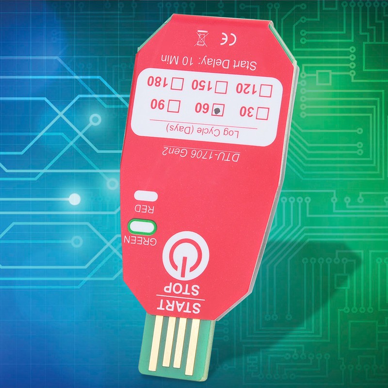 DTU-1706 Gen2 Cold Chain Temperature Recorder Waterproof USB Thermometer 60