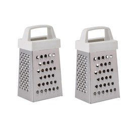 HIC Kitchen Mini Garlic Grater Slicer, Stainless Steel, Set of 2