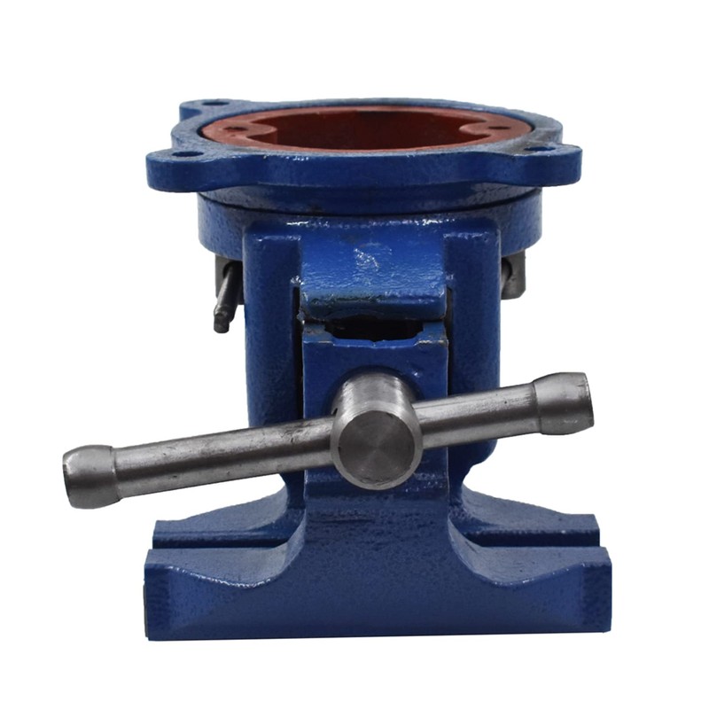 raseparter 5-Inch Bench Vises with Anvil Swivel Locking Base Table