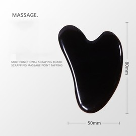 LHYILSWQ V-shape Facial Gua Sha Tools Guasha Tools Hot Massage Stones Natural Rock Spa Massagers Stones for Women&Men