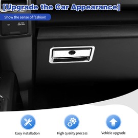 PDKLIN for F150 Glove Box Latch Handle Cover Trim Compatible with Ford F150 2015-2020 Chrome Interior Accessories
