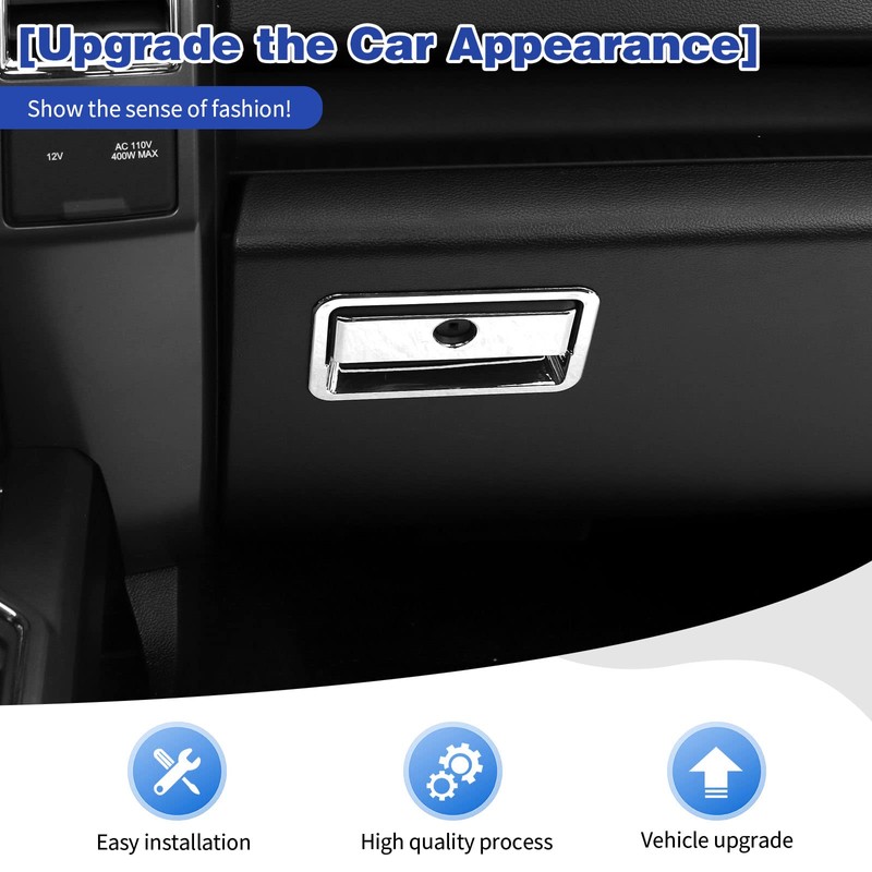 PDKLIN for F150 Glove Box Latch Handle Cover Trim Compatible