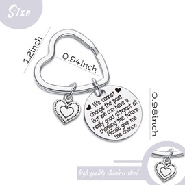7RVZM Apology Keychain Forgive Me Jewelry Forgiveness Gift Apologizing Gift I'M Sorry Gifts For Her Him, Apology Keychain, Standard