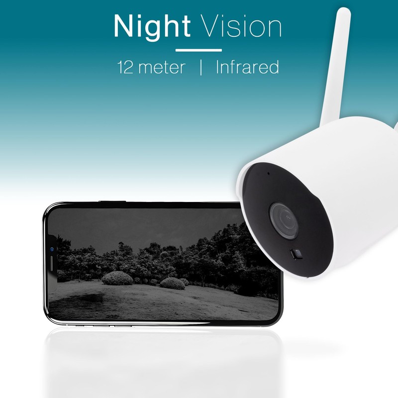 Tiqvi - Smart Outdoor Camera WiFi, 1080P, Dualband (2.4/5GHz), Infrared