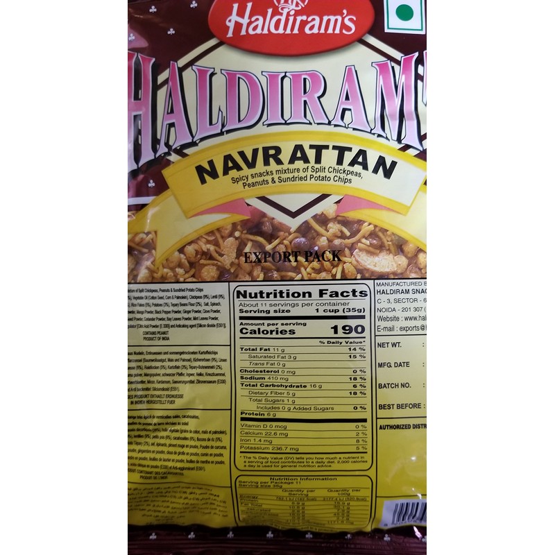 HALDIRAM'S NAVRATTAN MIX. 400G