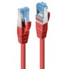 LINDY .Cat 6A S/FTP LSOH PIMF, Red, 0.5 M