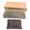BRETT Eyeglasses Case - Beautiful Green Suede Case for Eyeglasses