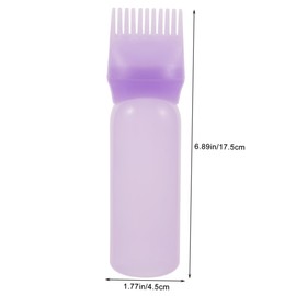 Baluue 6pcs Hair Coloring Applicator Bottle Comb Tip Precision Dyeing Tool for Home and Salon Use Leakproof Design for Easy Hair Oil Application