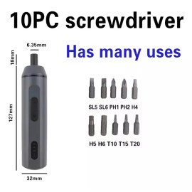 OEM Set Desarmador Electrico Portatil Recargable Para Broca 1/4