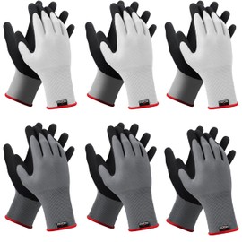 NoCry Gardening Gloves for Women with Strong Grip and Touchscreen Tips - Ultra-Breathable, Lightweight Snug Fit - Durable Abrasion-Resistant, Water-Repellent Rubber Coated Palm - Ideal for Yard Work