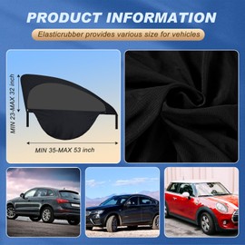 4 Pcs Car Window Screen Breathable Car Side Windows Sun Cover Window Covers Mesh Front Rear Universal Side Automotive Window Sun Cover for Sun Protection Camping Privacy Blackout (23-32 in, 35-53 in)