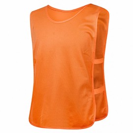 TopTie Scrimmage Training Vests Soccer Bibs Sports Pinnies for Adult/Young-Orange-XL