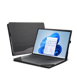 Laptop Cover for HP Envy x360 Laptop 15t /15z-XXX/15-fh|15-ed/15z-ey15-er/15-ep/15t-es100|2-in-1 Laptop.All Inclusive Drop Case 15.6" PU Leather Inside Pocket Cover Shell (15.6inch, Gray-Black)