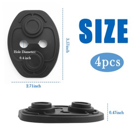 4PCS Car Door Strike Protector with Full Adhesive Backing,Upgraded Car Door Lock Cover for Cars Doors Latch Protection/Decorations,TPE Cars Accessories Doors Latches Guard