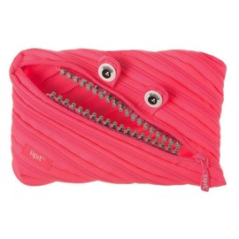 ZIPIT ZTMJ-GR-DY Grillz Big Pencil Case/Cosmetic Makeup Bag - Pink