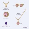 LuckyLy Set de Joyería para Mujer Oro 14K Collar y