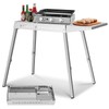 R.W.FLAME Portable Grill Prep Table with Adjustable and Folding Legs,