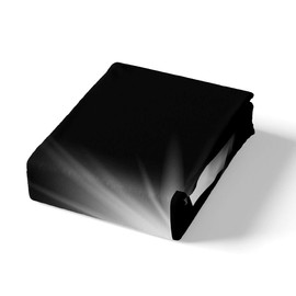 Feelyou 3D Cross Print Bed Sheet Set for Boys Girls Adults Holy Cross Fitted Sheet Western Culture Bedding Set Christian Exotic Bed Cover,Room Decor 3Pcs Sheets Full Size,Black