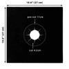 8X Stove Liner Cover 0.2mm Double Thickness Burner Covers Square