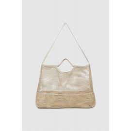 JAJU [JAJU] Mesh Shoulder Bag_Ivory
