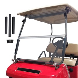 PROFX Golf Cart Windshield Compatible with Club Car DS | Fold Down Design | Fits 2000.5-2014 DS Models with Tapered Front Struts | Made in America (Clear)