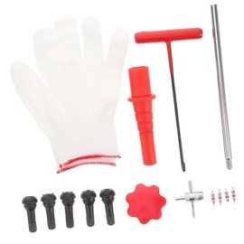 BUGUUYO 1 Set Portable Tire Valve Stem Tool Kit Versatile Valve Core Remover Installer for Quick Repair of Car Motorcycle Bicycle Tires Reliable Leak Fixing Broad Vehicle Compatibility