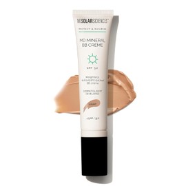 MDSolarSciences MD Mineral BB Crème SPF 50 – Bálsamo de belleza protector solar para la cara – Protección UV vegana de amplio espectro – Crema teñida mezclable – Acabado mate suave y natural, ligero,