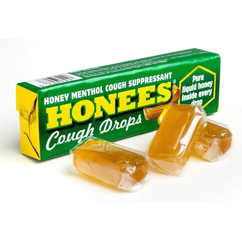 Honees Filled Menthol Cough Drops, Honey, Menthol & Eucalyptus Cough