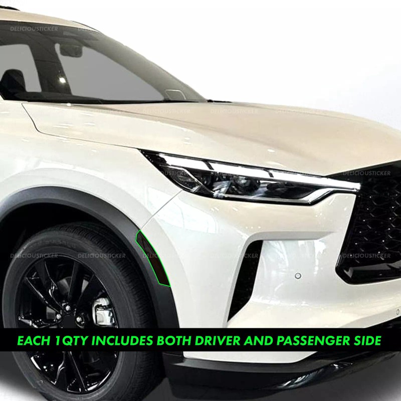 deliciousticker For 2022-2025 Infiniti QX60 Front Side Markers SMOKE Decals