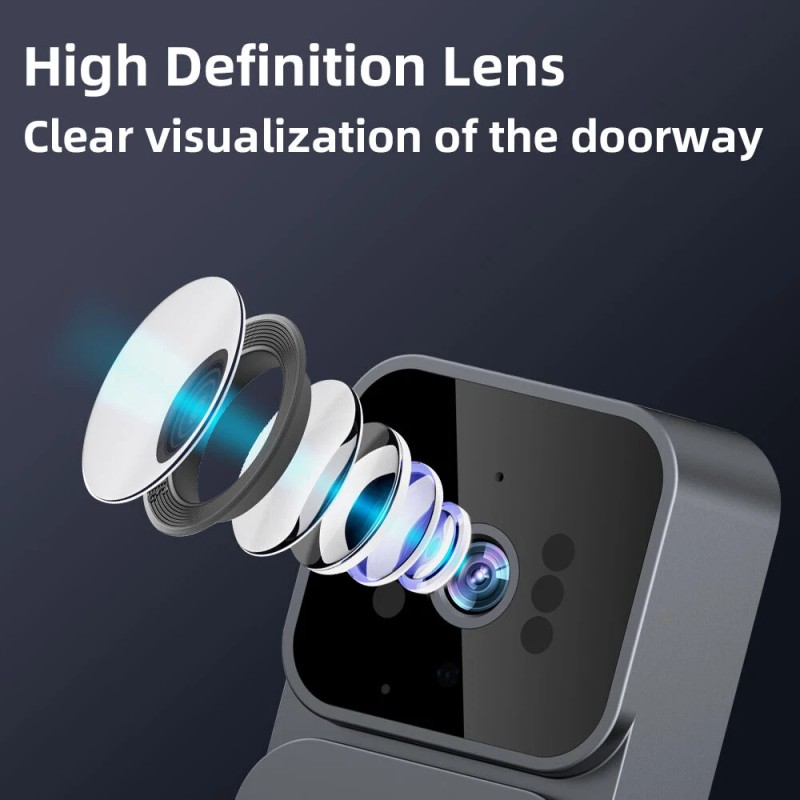 1080P 2.4G Wireless Smart Visual Intercom Video Doorbell Camera Monitor