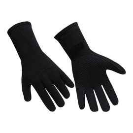 Unisex Wetsuit Gloves 3mm Neoprene Gloves Aquatic Diving Gloves Thermal Swim Gloves with Wrist Strap Snorkel Gloves Anti-slip Sailing Gloves for Men Women Adult Water Sports Surfing Kayaking Boating