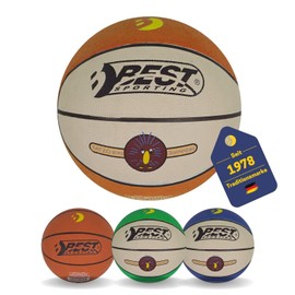 Best Sporting Mini Basketball Adventure I Basketball Size 1 I Small Ball in Dark Brown/Cream I Children's Basketball with 160 g I Basketball Small I Basketball Mini I Small Basketball