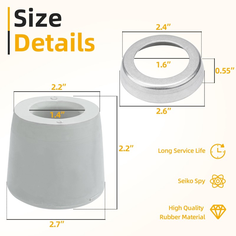 Rubber Flooring Mallet Cap, Replacement Mallet Face HFMF-SW Compatible with