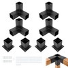 Gelacie Pergola Brackets Kit (Actual 3.9''x3.9'') 4x4 Woodworks Pergola Kit