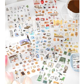 Lemsoda Stickers, Stylish, Diary Stickers, Everyday Accessory Stickers, DIY Handmade Stickers, Set of 6, Notebook Stickers, Diary, Calendar, Decorative Stickers