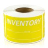 Inventory Labels (3 x 1.5 inch, Bright Yellow - 300