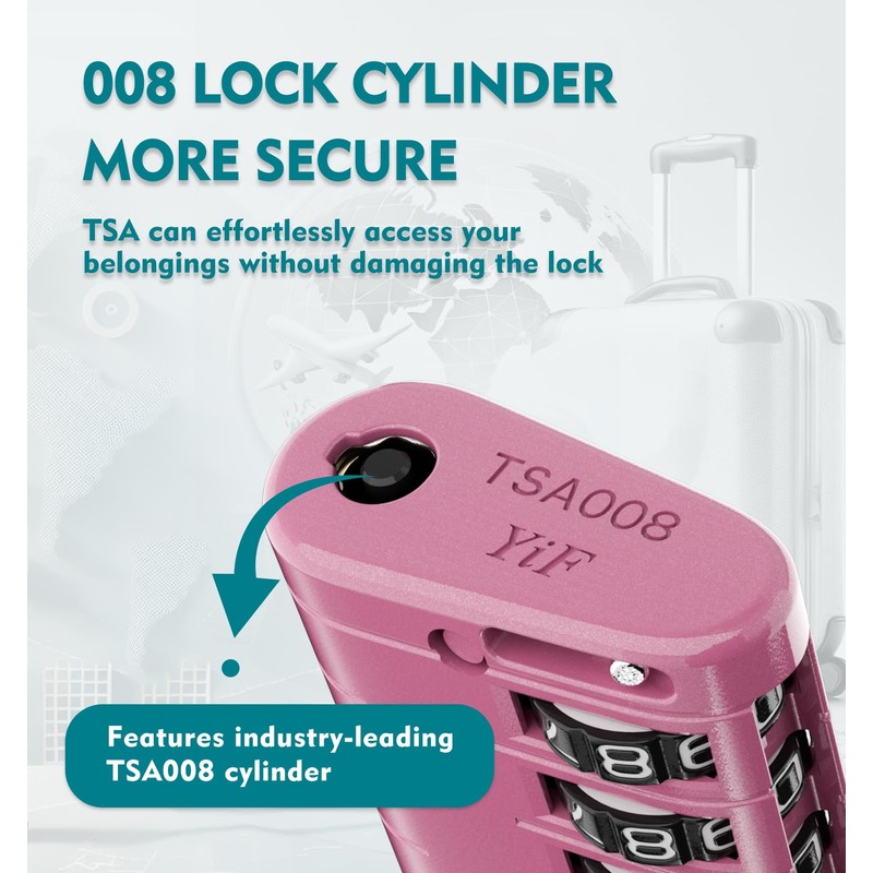 ANVIL 4 Digit Luggage Locks, TSA Locks for Luggage, Advanced