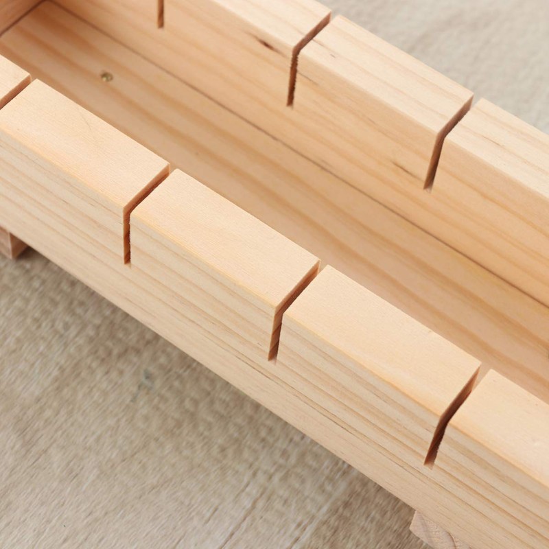 DOITOOL Sushi Making Kit Wooden Rectangular Sushi Press Mold Maker