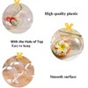 iDopick 20 Pack Clear Plastic Fillable Ornaments Ball, 6cm DIY
