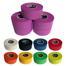 Ringside 1" Athletic Trainers Tape, Cotton Kinesiology Tape for Combat Sports, Adhesive, Athletic Tape for Men and Women, 1" x 30', Purple, 5 Pack