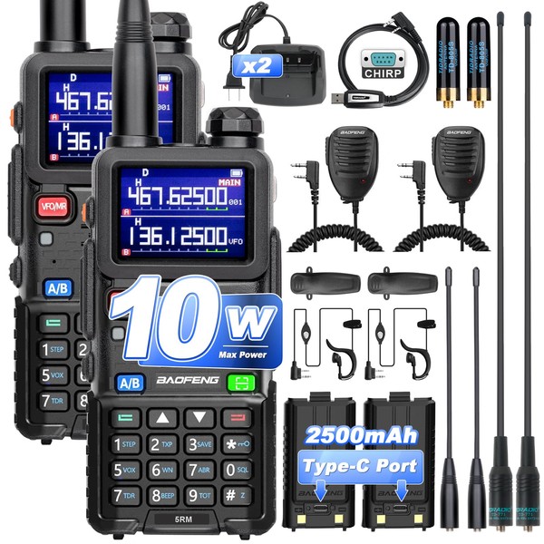 BAOFENG 5RM 10W Ham Radio Handheld Long Range Two Way