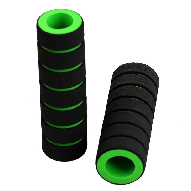 Psdndeww 2 Pairs Bicycle Handlebar Grips Lightweight Sponge Anti-Slip Bicycle