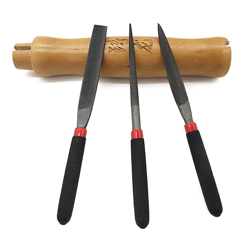 3pcs 3x118mm Flat Round File Needle File Set Grinding For
