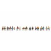 Noch® Set XL Seduto, figure dipinte a mano, 18 pezzi,