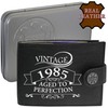 Klassek 1985 Birthday Aged to Perfection Mens Wallet Real Black