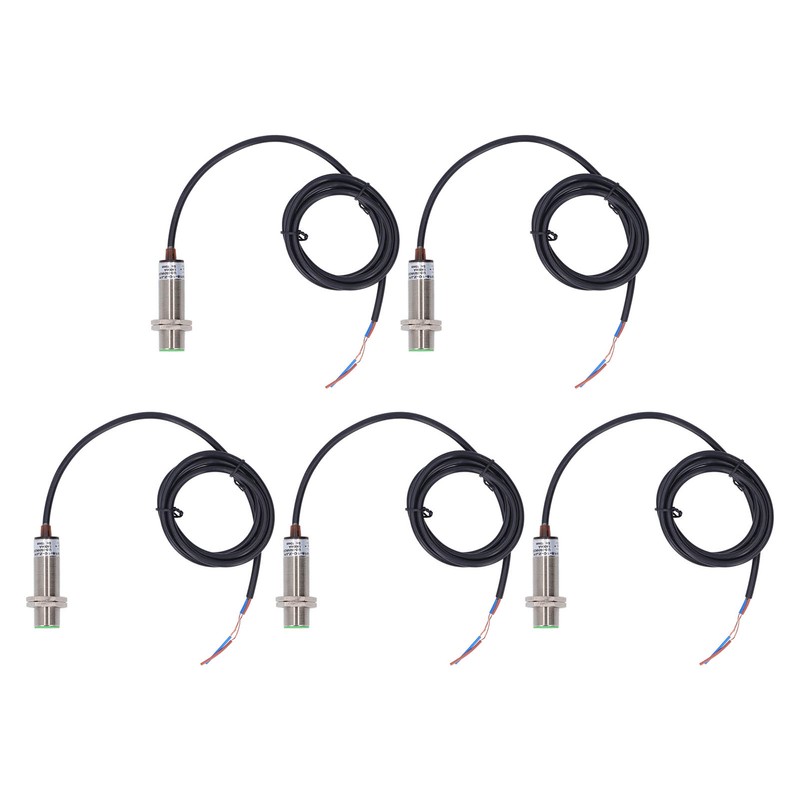 5Pcs Inductive Proximity Switch 150Hz 2 Wire Normally Open IP65