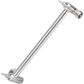 NearMoon Adjustable Shower Arm Universal Connection, Extension Arm, Adjust Angle to Upgrade Shower Experience, Easy to Install, Anti-leak (11 Inch, Brushed Nickel)