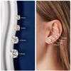 JANDY SHINE Moissanite Stud Earrings for Women Men 0.6CT D